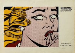 Roy LICHTENSTEIN (1923-1997), d'Après.   Crying Girl, 1963. 