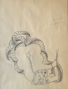 Jean Robert IPOUSTEGUY (1920-2006)  Femme au serpent, 1963 