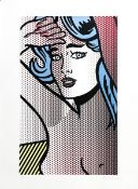 Roy LICHTENSTEIN (1923-1997) d’après.  Nude with Blue Hair 