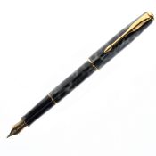 Parker - Sonnet Grey Lacquer Cased Fountain Pen, 18ct Gold Nib