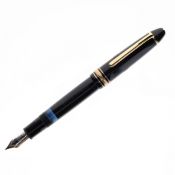 Montblanc - Meisterstuck No.146 Black Fountain Pen, 14ct White Gold Nib