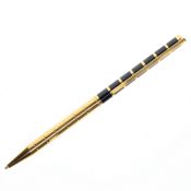 S.T Dupont - Black Enamel and Gold Plated Ballpoint Pen, Boxed