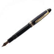 Montblanc - Meisterstuck No.146 Black Fountain Pen, 14ct White Gold Nib