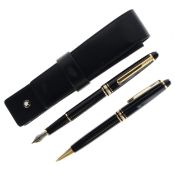 Montblanc - Meisterstuck Fountain Pen Set, 14ct White Gold Nib