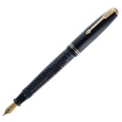Parker - Vaccumatic Navy Fountain Pen, 14ct Gold Nib