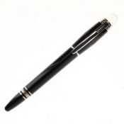 Montblanc - Starwalker Black Fountain Pen, 14ct White Gold Nib