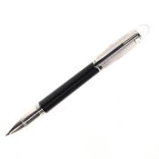 Montblanc - Starwalker Black and Polished Chrome Rollerball Pen