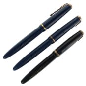 Parker - Duofold Fountain Pen Collection, 14ct Gold Nibs