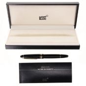 Montblanc - Classic Black Cased Rollerball Pen, Boxed