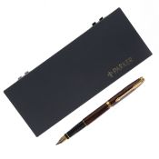 Parker - 75 Brown Lacquer Fountain Pen, 14ct Gold Nib