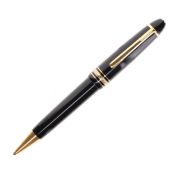 Montblanc - Meisterstuck Black and Gold Plated Ballpoint Pen