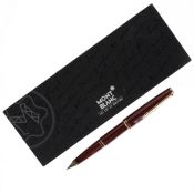 Montblanc - Classic Burgundy Fountain Pen, 14ct Gold Nib