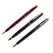 Parker - Duofold and Victory Fountain Pen Collection, 14ct Gold Nibs
