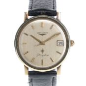 Longines - Flagship 14K Gold Bezel Hand-Wind Watch