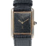 Must De Cartier - Tank 925 Silver Hand Wind Watch