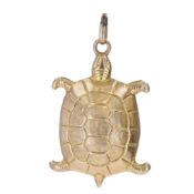 Georg Jensen Novelty 9ct Gold Turtle Charm Pendant, 3g