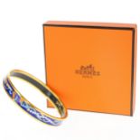Vintage Hermes Enamel Bangle in Original Box