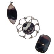 Blue John Sterling Silver Jewellery Collection, including CWS, SL, 38g