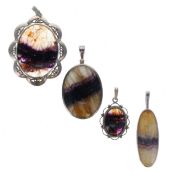 Blue John Silver Pendant Collection, including PDW, 41g