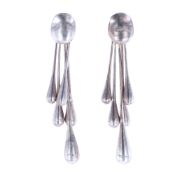 Georg Jensen #235 Silver Earrings by Astrid Fog, Archive Collection, 22.8g