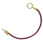 Vintage Hermes Plaited Leather Bracelet