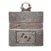 Vintage Hermes Rocabar Stainless Steel Bag Charm