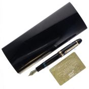Montblanc - Meisterstuck No.149 Black Fountain Pen, 18ct Gold Nib