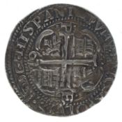 1676 Bolivian 8 Reales Silver Coin Charles II 21g