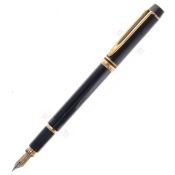 Waterman - Ideal Black Fountain Pen, 18ct Nib