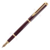 Waterman - Ideal Burgundy Fountain Pen, 18ct Gold Nib
