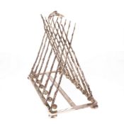 Victorian Silver Plate Novelty Fishing Toast Rack