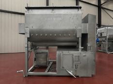 220 Cu Ft Weiler Provisur Dual Shaft Paddle Mixer, Model M12900, S/S
