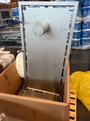 Pallet of packaging equipment parts