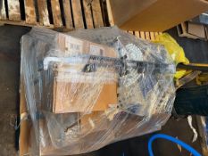 Pallet of packaging equipment parts