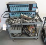 Metal 4-Wheel Shop Cart, with Plastic Process Equipment, Power Supplies