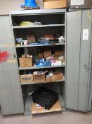Metal Cabinet & Contents