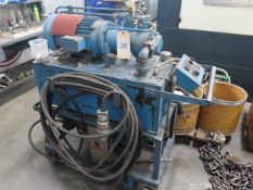 Hydraulic Power Unit on 4-Wheel Caster Cart