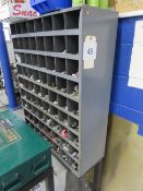 Metal Parts Cabinet on Stand