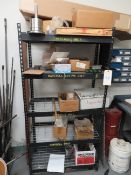 Metal Shelf & Contents