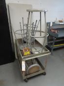 Shop Cart, Stools & Folding Table