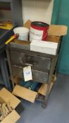 4-Wheel Shop Cart & Contents