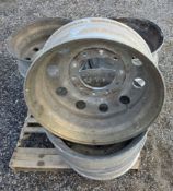 PALLET OF (7) 24.5 ALUMINUM PILOT WHEELS