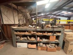 WORK BENCH WITH VICE & PARTS