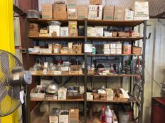 SHELVES OF VALVE PARTS AND TOOLS
