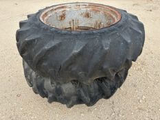 PAIR OF TRACTOR TIRES AND RIMS