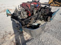 CUMMINS ISX DIESEL ENGINE W/ TRUCK FRAME & FRONT AXLE