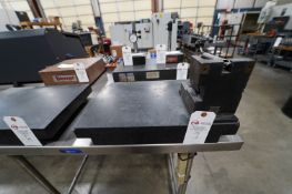 GRANITE SURFACE TABLE WITH ST. MARY RVM-100 ROTARY V-BLOCK ATTACHED