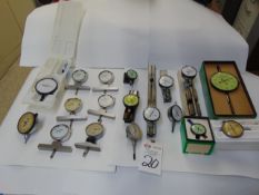 Starrett, Mitutoyo, Federal, Fowler Dial Indicators