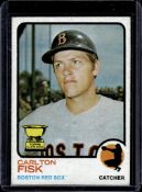 CARLTON FISK 1973 TOPPS ROOKIE CUP SECOND YEAR