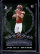 JAYDEN DANIELS 2024 PANINI OPTIC ROOKIE RECRUITS ROOKIE CARD